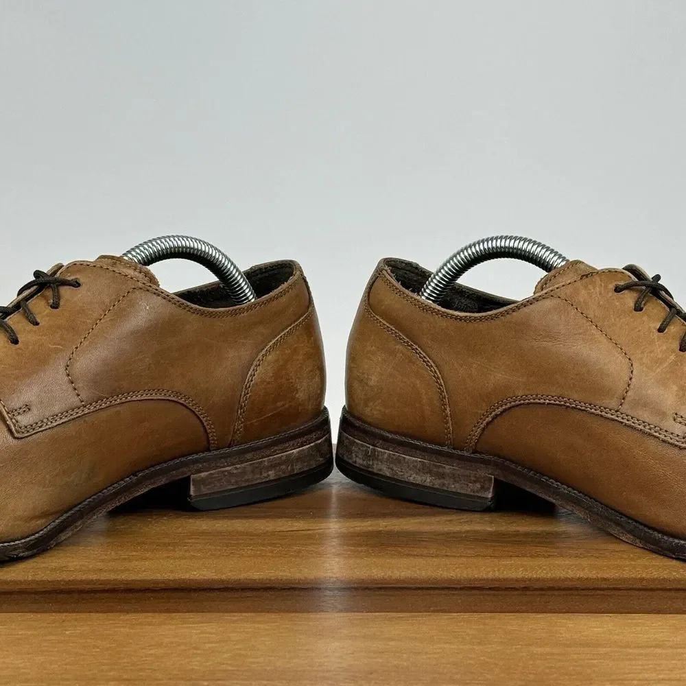 Mens Cole Haan Benton II Cap Toe Ox British Brown Leather‎ Oxfords Shoes Size 10